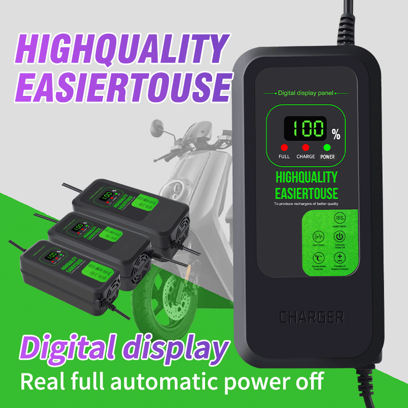 84V 20A Smart Charger - Carregador de Bateria de Lítio Recém-Atualizado