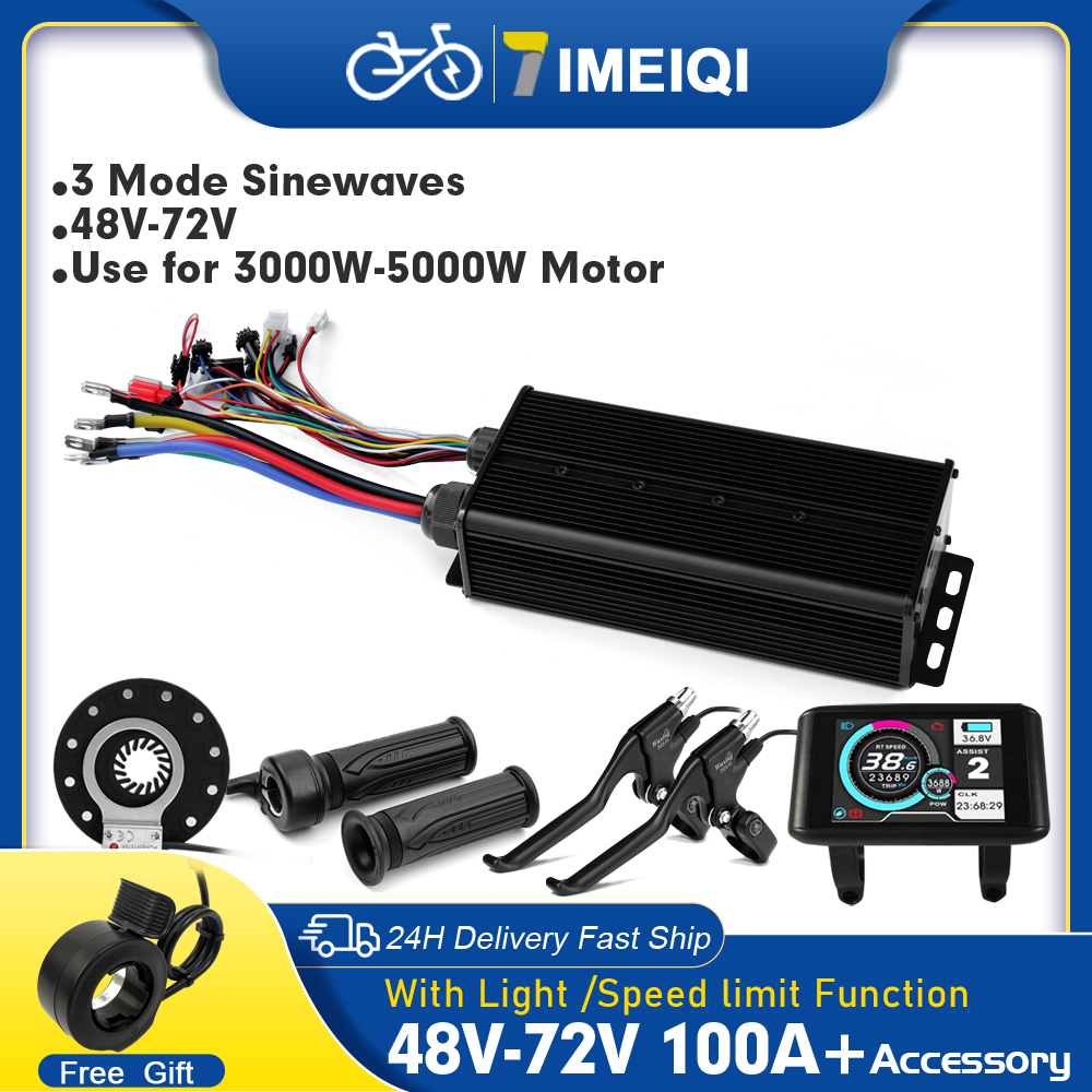 72V 100A Sabvoton Controller - Controlador de onda senoidal para bicicleta