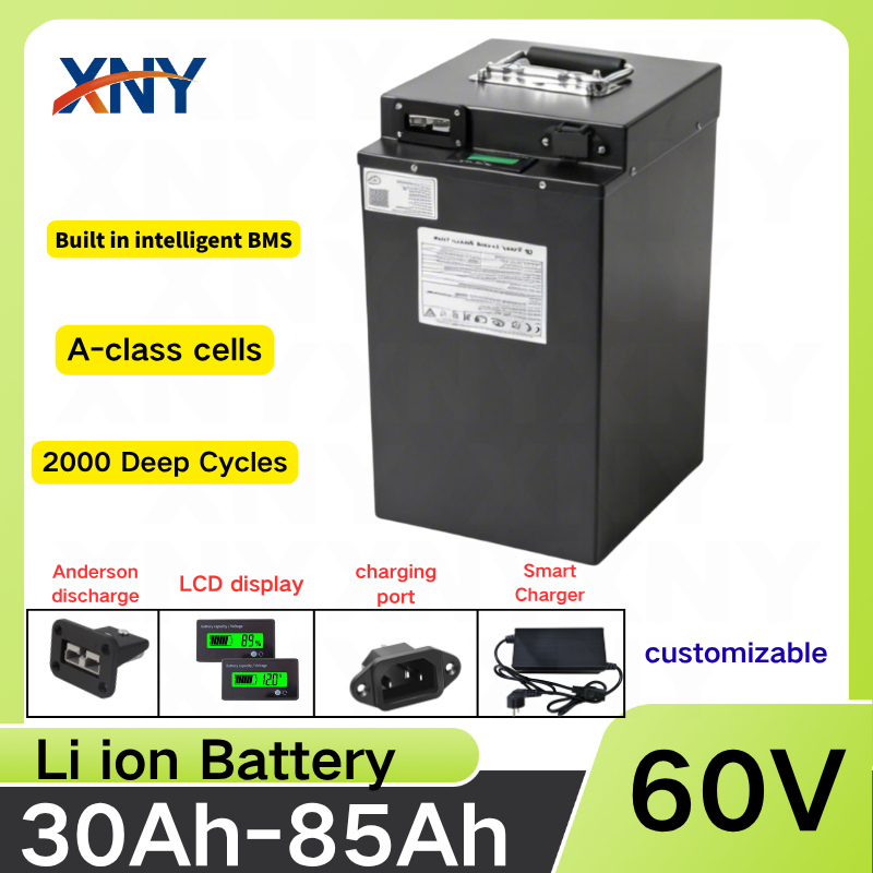 72V 40Ah Lifepo4 Battery Pack - Bateria de Íon de Lítio 60V