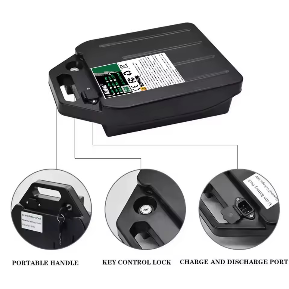 Bateria de lítio para veículo  - 60V 50Ah Electric Scooter Battery avaliação e preço