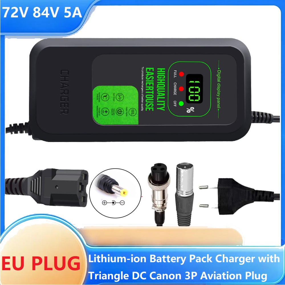 Carregador de 72V 5A para bate - 84V 20A Smart Charger avaliação e preço